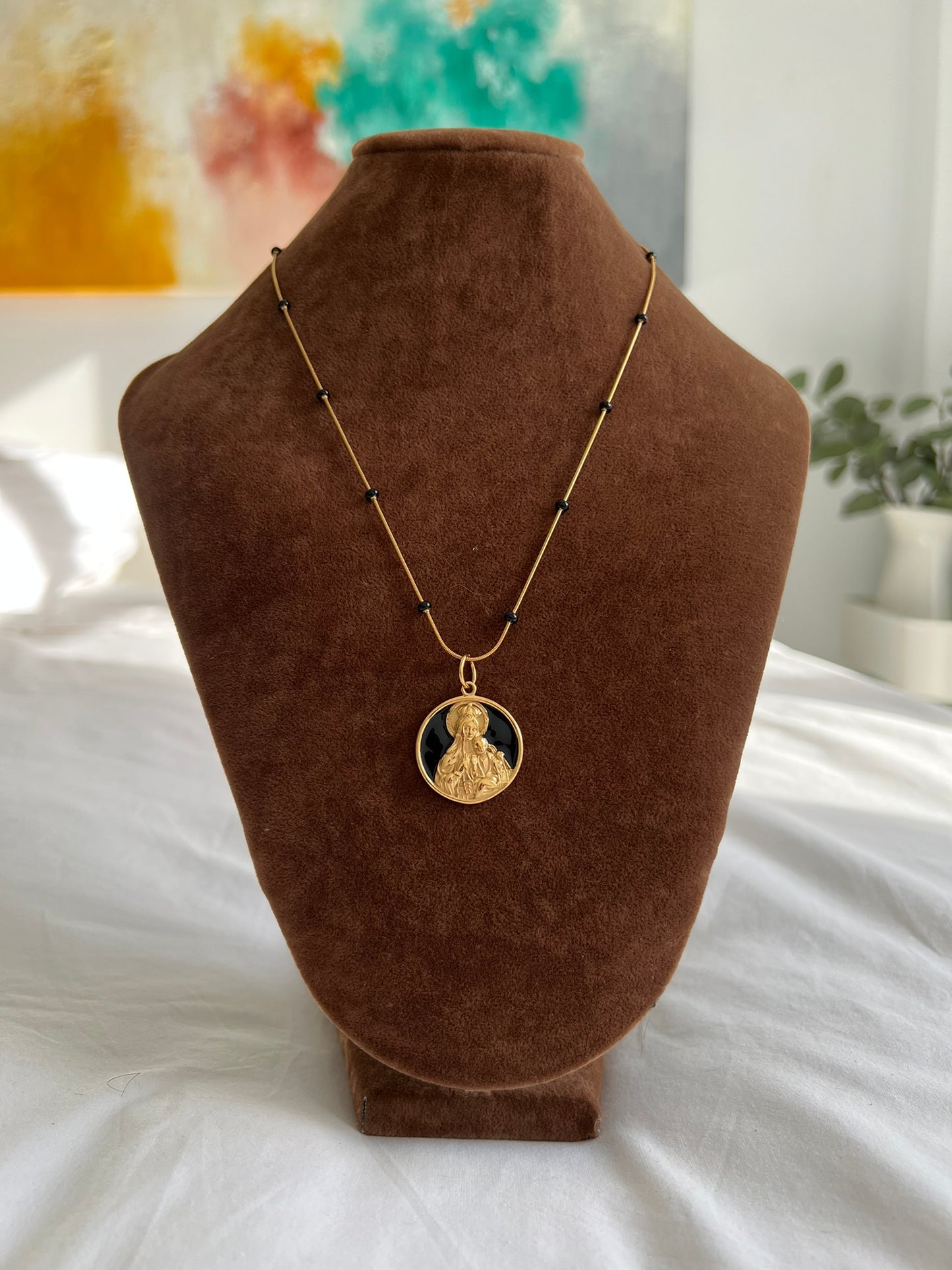 Medalla Carmen acero esmaltado