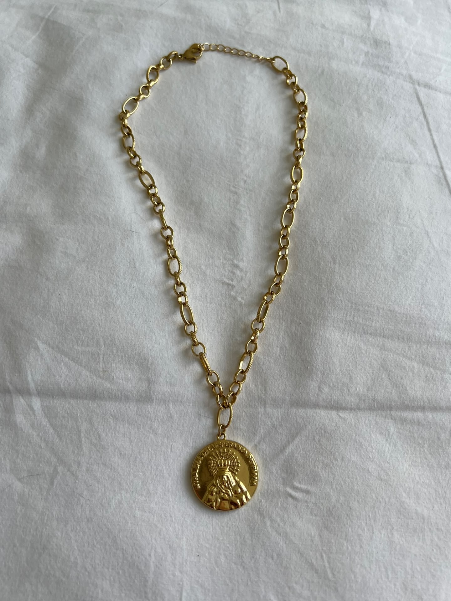 Collar Medalla Esperanza de Triana inoxidable