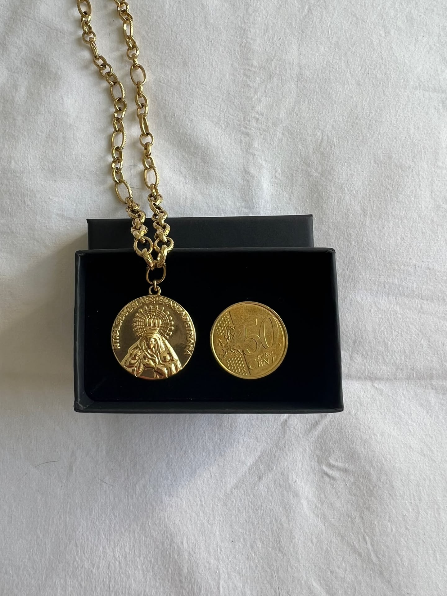 Collar Medalla Esperanza de Triana inoxidable